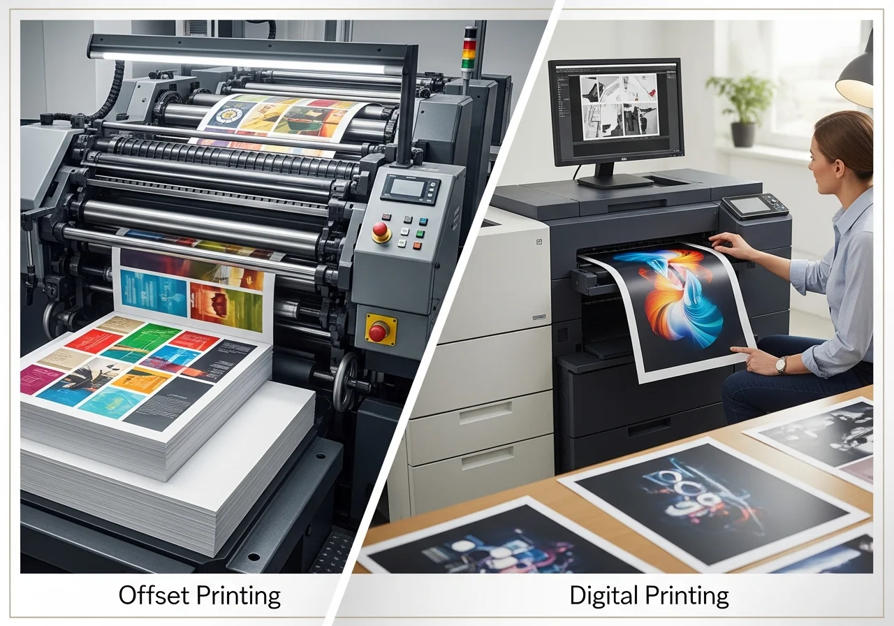 Ini Perbedaan Cetak Offset dan Digital Printing