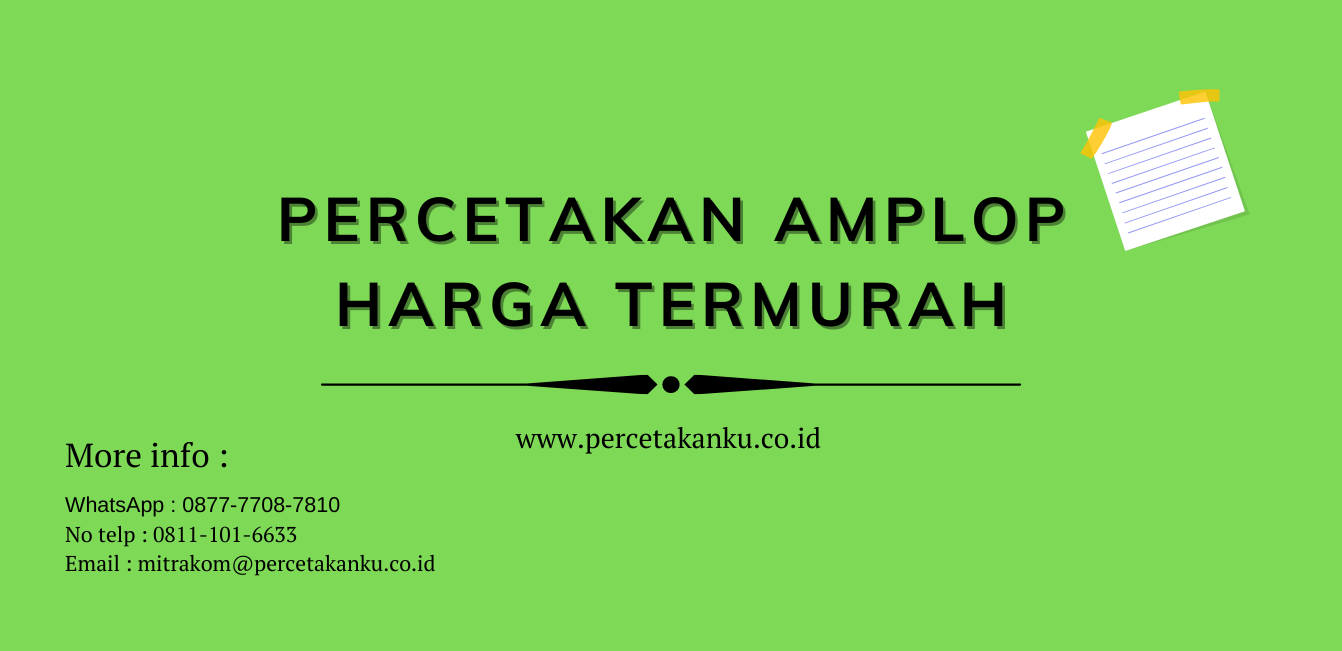 Percetakan Amplop Harga Termurah