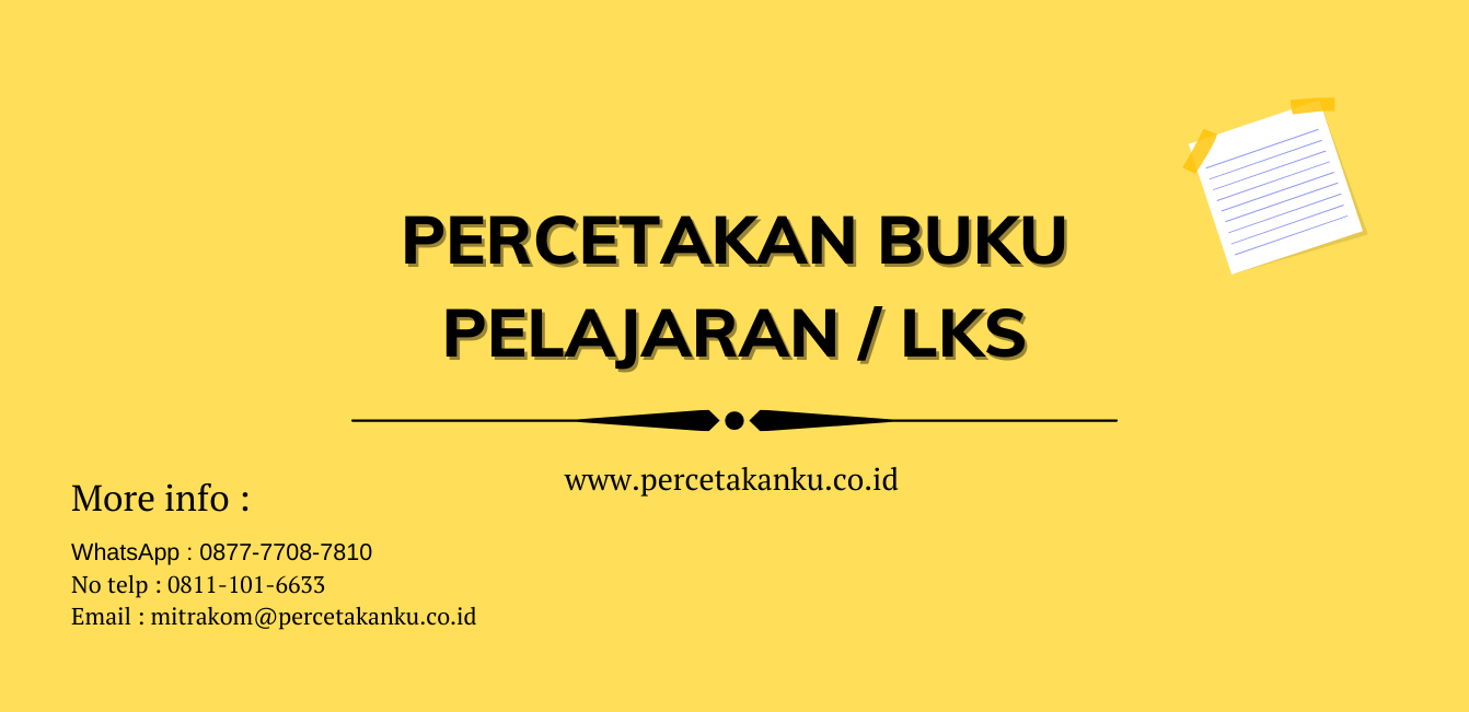 Cetak Buku Pelajaran Sekolah Atau LKS
